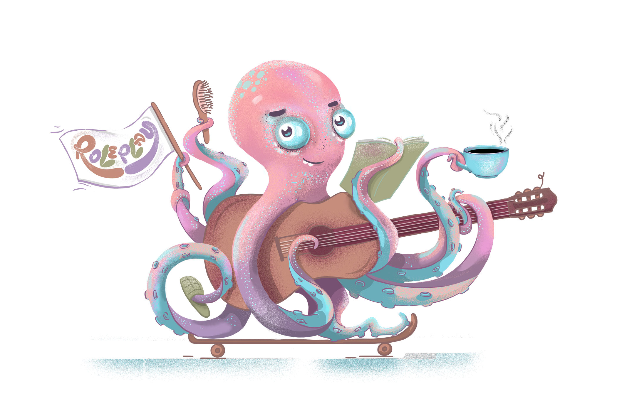 Roleplay chobotnica skateboard